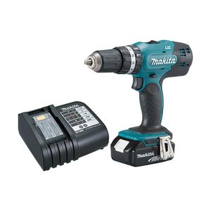 Parafusadeira/Furadeira (DHP453X10) Bivolt, 1 Bateria 18V, 1.5Ah, c/ Impacto - Makita