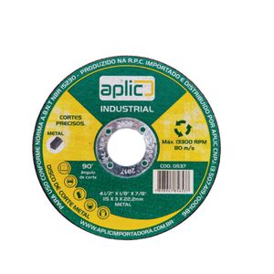 Disco de Corte 4.1/2" para Ferro e Inox - Aplic