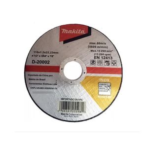 Disco de Corte Fino 4..1/2 Ferro Inox (D-2002)  - Makita