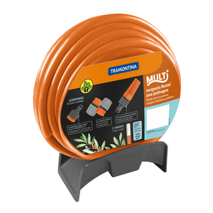 Mangueira de Jardim Super Flexível 15m Com Engate e Suporte - Tramontina