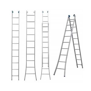Escada Extensiva 3 em 1 Dupla 10 X 2 Degraus em Aluminio - Alumasa