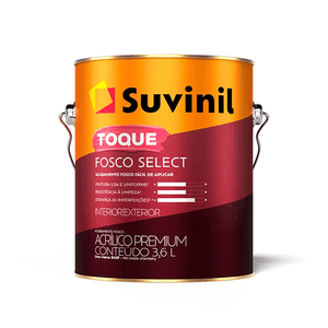Tinta para Parede Interna e Externa - Toque Fosco Select 3,6L e 18L - Suvinil