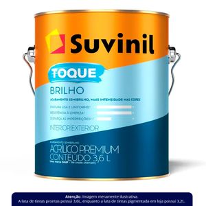 Tinta para Parede Interna e Externa Semi-Brilho - Toque Brilho 3,6L e 18L - Suvinil
