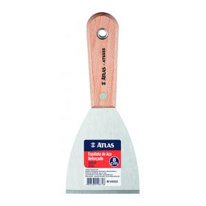 Espátula de Aço Reforçado com Cabo de Madeira - Atlas
