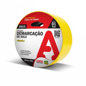Fita para Demarcação Amarela 50mm - Adere
